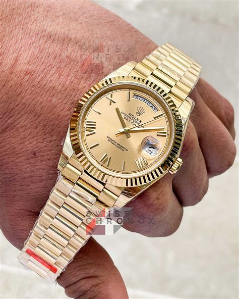 rolex day date 40 yellow